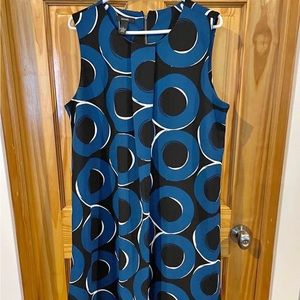 Black and blue dress